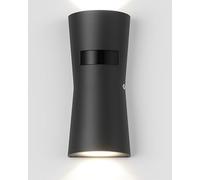 UKEW 30W Up Down Wall Light - Outdoor Lighting Fixtures with PIR Motion Sensor Anthracite Grey Finish and IP65 Waterproof - Mains Powered Exterior Wall Lamp (Daylight 6000k)