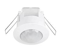 UKEW 360 Degree PIR Motion Sensor - 1200w Energy Saving White Finish Recessed Ceiling Occupancy Light Switch with Adjustable Timer & LUX Control - Presence Detector for Home Security