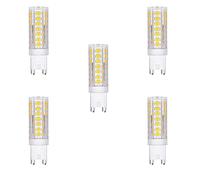 UKEW 6W Led G9 Bulb - Pack of 5 Non-Dimmable Energy Saving 550 Lumen Capsule Lamp for Spotlight Wall Ceiling Lights Chandeliers (Warm White 3000K)
