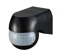 UKEW Outdoor Motion Sensor - 180° Detection Wall-Mount Security Sensor - 12M Range Motion Controller IP44 Waterproof - 800W Load Adjustable Timer (10 Sec - 15 Min) - Black