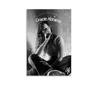 UKewei Gracie Abrams Poster Music Cover Signature Music Posters for Room Aesthetic Canvas Wall Art Bedroom Decor08x12inch(20x30cm)