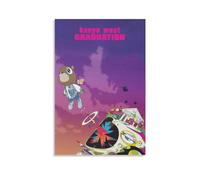 UKewei Kanye West Poster Graduation Poster Decorative Painting Canvas Wall Posters And Art Picture Print Modern Family Bedroom Decor Posters 16x24inch(40x60cm)