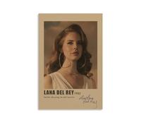 UKewei Lana Del Rey Posters 90s Music Vintage Poster Decorative Painting Canvas Wall Posters And Art Picture Print Modern Family Bedroom Decor Posters 20x30inch(50x75cm)