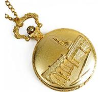 UKewei Personalised Pocket Watch, Pocket Watch,Gold Pocket Watch Antique Classic Palace Pocket Watch Necklace with Chain Gift Vintage