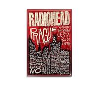UKewei Radiohead Poster Rock Band Music Vintage Collage Cover Music Posters for Room Aesthetic Canvas Wall Art Bedroom Decor12x18inch(30x45cm)