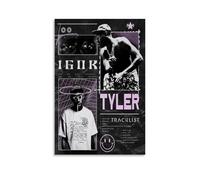 UKewei Tyler Poster The Creator Rapper Music Collage Vintage Cover Music Posters for Room Aesthetic Canvas Wall Art Bedroom Decor12x18inch(30x45cm)