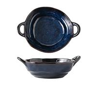 ukfisy Lasagne Dish,Individual Baking Dishes with Handle,Small Ceramic Oven to Table Ideal for Lasagne, Pies Dish, Casserole, Tapas, Baked Rice,Salad,Soup