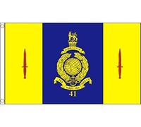 UKFlagShop 5ft x 3ft (150 x 90 cm) 41 Commando Royal Marines British Military Forces Troops 100% Polyester Material Flag Banner Ideal For Pub Club School Festival Business Party Decoration