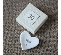 ukgiftstoreonline 30th Birthday Gift - Porcelain Heart Dish By East Of India