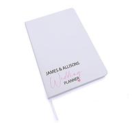 ukgiftstoreonline A5 personalised wedding planner, bride to be notebook, journal organiser