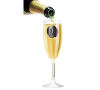 ukgiftstoreonline Alphabet Initial Prosecco Champagne Glass Birthday Christmas Or Gift for Anniversary (Monogram L)