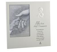 ukgiftstoreonline Boy's First Holy Communion Photo Frame, White