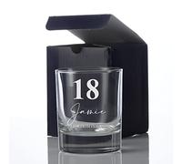 ukgiftstoreonline Engraved Personalised 18th Birthday Whiskey Glass Gift Boxed
