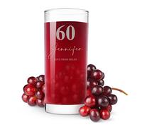 ukgiftstoreonline Engraved Personalised 60th Birthday Highball Glass Gift Boxed