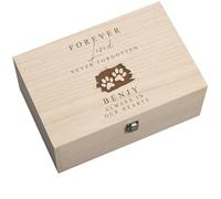 ukgiftstoreonline Forever Loved Pet Loss Memorial Keepsake Box, Personalised Pet Memory Box with Engraved Message