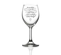 ukgiftstoreonline Friendship Sentiment Personalised Engraved Wine Glass