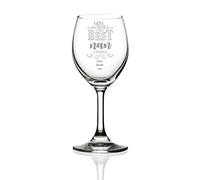 ukgiftstoreonline Gift for Nan Personalised Engraved Wine Glass