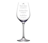 ukgiftstoreonline Mum's Measure Wine Glass with Measurement Markings, 35 apacity, 21.5 x 7 x 7cm, Humorous Gift for Birthdays, Christmas, Mother's Day