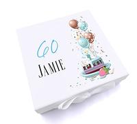 ukgiftstoreonline Personalised 60th Birthday Gifts For Him Keepsake Memory Box (Medium)