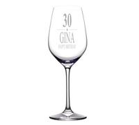ukgiftstoreonline Personalised Any Age Birthday Gift Wine Glass Boxed 18th 21st 30th 40th 50th 60th 70th 80th