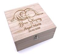 ukgiftstoreonline Personalised Baby Born Sleeping Keepsake Memory Box