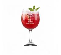 ukgiftstoreonline Personalised Birthday Cocktail Gin Glass Gift 18th, 21st, 30th, 40th, 50th, 60th, 70th, 80th