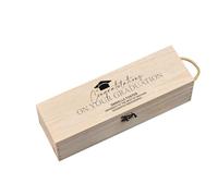 ukgiftstoreonline Personalised Class Of Year Graduation Wooden Wine or Champagne Box