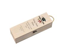 ukgiftstoreonline Personalised Congratulations Graduation Wooden Wine or Champagne Box