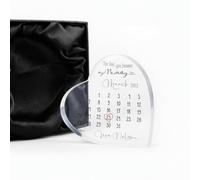 ukgiftstoreonline Personalised Day You Became My Mummy Date Heart Block In Gift Box