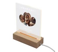 ukgiftstoreonline Personalised Just You and Me Photo Night Light Romantic Bedroom Decor