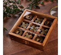 ukgiftstoreonline Personalised Luxury Wooden Tic Tac Toe Game