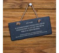 ukgiftstoreonline Personalised Pub Bar Licensee Sign Home Gift Man Cave Shed BBQ Garden