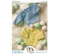 UKHKA/64 | Cardigans and Sweaters Baby Double Knitting Pattern by UK Hand Knit Assoc