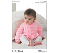 UKHKA Baby Cardigans & Sweater Knitting Pattern No 130 DK - each