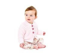 UKHKA Double Knit Knitting Pattern for Baby Cardigan Jacket & Blanket 245