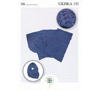 UKHKA Double Knitting DK Pattern for Ladies Womens Ribbed Top & Cabled Cowl Snood 151