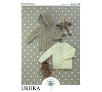 UKHKA Knitting Pattern 56 for Double Knitting - Sweater and Jacket