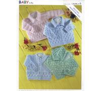 UKHKA Knitting Pattern 6 : Baby Cardigans and Sweater (12-22in)