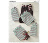 UKHKA Knitting Pattern 84 : Baby Waistcoats and Slipovers (12-22in)