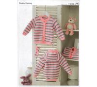 UKHKA Knitting Pattern 90 : Baby Cardigan and Jacket (12-22in)