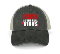 UKHQFED Baseball Cap MSM is The Real Virus | Mainstream Media is The Real Virus | CNN Parody Sports Cap Kids Hat Woman Hats Men's PLeisure Sports Gifts