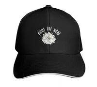 UKHQFED Baseball Cap Mums The Word Chrysanthemum White Pink Flower Florist Military Cap Man Christmas Hat Custom caps Men's Caps Women's PLeisure Sports Gifts