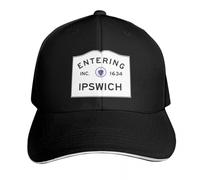 UKHQFED Classic Versatile Baseball Cap Entering Ipswich - Commonwealth of Massachusetts Road Sign Beach Sun caps Hip Hop for Girls Men's PLeisure Sports Gifts