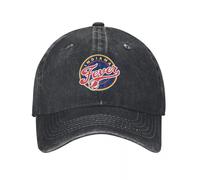 UKHQFED Classic Versatile Baseball Cap Indiana Fever Bold Red & Blue Sports Fan Denim Hat Breathable Design Mens Hats Men PLeisure Sports Gifts