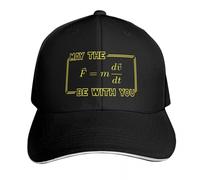 UKHQFED Classic Versatile Baseball Cap May The Force Be with You Physics Equation Geek Humor Luxury Hat Man Cap Black Fishing hat Women Men's PLeisure Sports Gifts