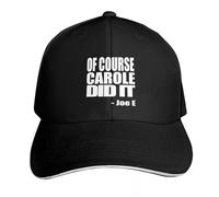 UKHQFED Classic Versatile Baseball Cap of Course Carole Did It Rave Black Fishing caps Man Sun Cap Caps Male Women's PLeisure Sports Gifts