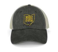UKHQFED Classic Versatile Baseball Cap Ohio Sucks Worst State Ever Long Sleeve Streetwear Birthday Sunscreen Golf Cap Women's Beach Men's PLeisure Sports Gifts