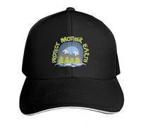 UKHQFED Classic Versatile Baseball Cap Protect Mother Earth Illustrated Mountain Climate Change Ambassador Golf Hat Bobble Hat Girl Men's PLeisure Sports Gifts