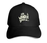 UKHQFED Classic Versatile Baseball Cap The Wonder Years Band Black Fishing caps Man Military Cap Man Beach Outing Men's Luxury Women's PLeisure Sports Gifts