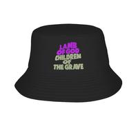 UKHQFED Fisherman Cap Lamb of God Children of The Grave x Black Sabbath Back to The Beginning Bucket Hat Summer Hawaii Printed Visor Hats PLeisure Sports Gifts
